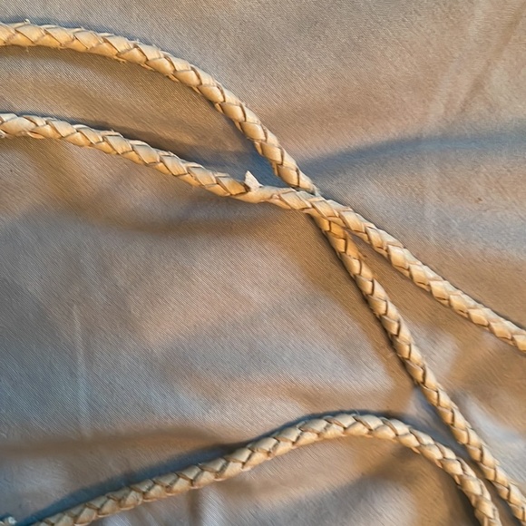 Frye lace up gladiator leather braid sandal Nashville wrap urban beach wedding - Picture 3 of 4